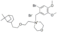 4-[(2-BROMO-4,5-DIMETHOXY-PHENYL)METHYL]-4-[2-[2-(6,6-DIMETHYLNORPINAN-2-YL)ETHOXY]ETHYL]-1-OXA-4-AZONIACYCLOHEXANE BROMIDE Structure