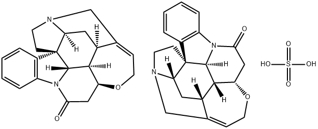 硫酸ストリキニーネ五水和物 化学構造式