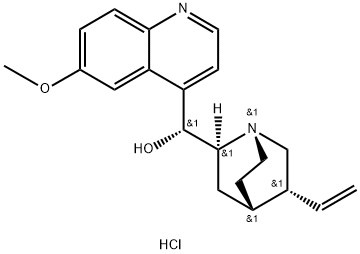 キニン二塩酸塩; 化学構造式