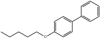 4-(ペンチルオキシ)ビフェニル 化学構造式