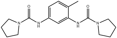 N,N'-(4-甲基-1,3-亚苯基)二(1-吡咯烷甲酰胺),60006-11-3,结构式