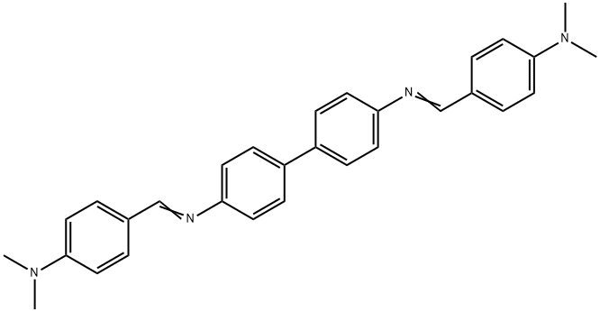 N,N'-Bis[[4-(dimethylamino)phenyl]methylene][1,1'-biphenyl]-4,4'-diamine,6001-51-0,结构式