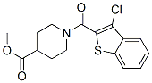 4-Piperidinecarboxylicacid,1-[(3-chlorobenzo[b]thien-2-yl)carbonyl]-,methylester(9CI) Structure