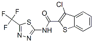 Benzo[b]thiophene-2-carboxamide, 3-chloro-N-[5-(trifluoromethyl)-1,3,4-thiadiazol-2-yl]- (9CI)|