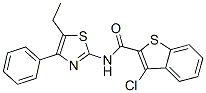 Benzo[b]thiophene-2-carboxamide, 3-chloro-N-(5-ethyl-4-phenyl-2-thiazolyl)- (9CI)|