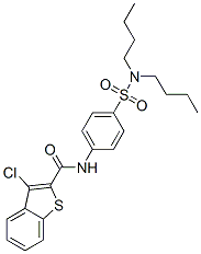 600122-50-7 Benzo[b]thiophene-2-carboxamide, 3-chloro-N-[4-[(dibutylamino)sulfonyl]phenyl]- (9CI)