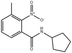 600126-79-2 Benzamide, N-cyclopentyl-3-methyl-2-nitro- (9CI)