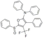 2-Furanamine,  N,N,3-triphenyl-5-(phenylsulfinyl)-4-(trifluoromethyl)-,600158-16-5,结构式