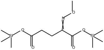 2-(Methoxyimino)pentanedioic acid bis(trimethylsilyl) ester 结构式