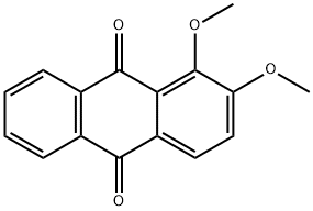 1,2-Dimethoxyanthracene-9,10-dione Struktur