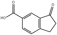 1-茚酮-6-甲酸, 60031-08-5, 结构式