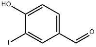 3-ヨード-4-ヒドロキシベンズアルデヒド 化学構造式