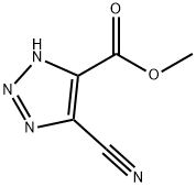 1H-1,2,3-Triazole-4-carboxylicacid,5-cyano-,methylester(9CI) 化学構造式