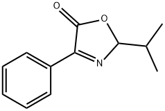 5(2H)-Oxazolone,  2-(1-methylethyl)-4-phenyl-,60050-58-0,结构式
