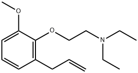 N,N-Diethyl-2-[2-methoxy-6-(2-propenyl)phenoxy]ethanamine Struktur