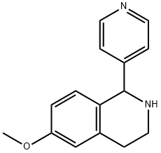 Isoquinoline, 1,2,3,4-tetrahydro-6-methoxy-1-(4-pyridinyl)- (9CI) Struktur