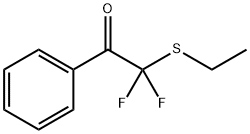 Ethanone, 2-(ethylthio)-2,2-difluoro-1-phenyl- (9CI) 化学構造式