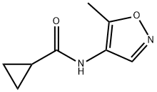 Cyclopropanecarboxamide, N-(5-methyl-4-isoxazolyl)- (9CI) 化学構造式