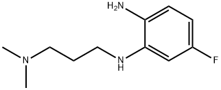 N1-(3-(DIMETHYLAMINO)PROPYL)-5-FLUOROBENZENE-1,2-DIAMINE,600725-18-6,结构式