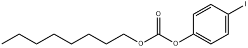 p-ヨードフェニルオクチル=カルボナート 化学構造式