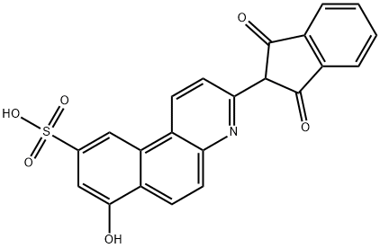 60077-42-1 3-(2,3-dihydro-1,3-dioxo-1H-inden-2-yl)-7-hydroxybenzo[f]quinoline-9-sulphonic acid