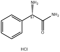 (S)-2-アミノ-2-フェニルアセトアミド塩酸塩 化学構造式