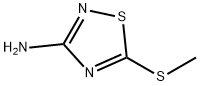 3-氨基-5-(甲硫基)-1,3,4-噻二唑,60093-10-9,结构式