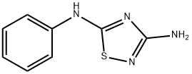 N5-苯基-1,2,4-噻二唑-3,5-二胺 结构式