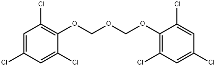 1,1'-[オキシビス(メチレンオキシ)]ビス[2,4,6-トリクロロベンゼン] 化学構造式
