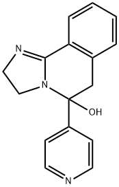 2,3,5,6-Tetrahydro-5-(4-pyridinyl)imidazo[2,1-a]isoquinolin-5-ol Struktur