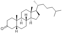 粪甾烷-3-醇 结构式