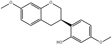 2-[(R)-3,4-Dihydro-7-methoxy-2H-1-benzopyran-3-yl]-5-methoxyphenol Structure
