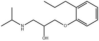 1-(2-プロピルフェノキシ)-3-(イソプロピルアミノ)-2-プロパノール 化学構造式