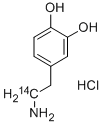 3,4-DIHYDROXYPHENYLETHYLAMINE-8-14C HYDROCHLORIDE-8-14C,60109-35-5,结构式