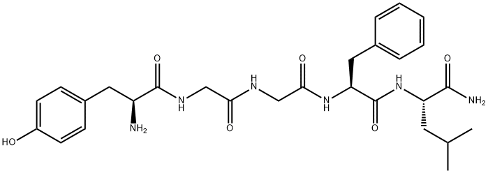 TYR-GLY-GLY-PHE-LEU-NH2,60117-24-0,结构式