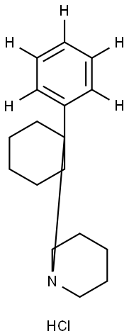 PHENCYCLIDINE-D5 HYDROCHLORIDE Struktur