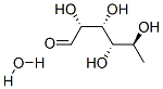 6-DEOXY-L-MANNOSE MONOHYDRATE Struktur