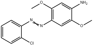 4-[(2-クロロフェニル)アゾ]-2,5-ジメトキシアニリン 化学構造式