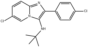 N-tert-butyl-6-chloro-2-(4-chlorophenyl)
imidazo[1,2-a]pyridin-3-amine|