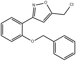 3-(2-BENZYLOXY-PHENYL)-5-CHLOROMETHYL-ISOXAZOLE 结构式