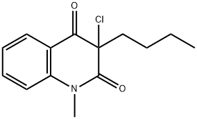 2,4(1H,3H)-Quinolinedione,  3-butyl-3-chloro-1-methyl-|