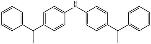 4-(1-苯基乙基)-N-[4-(1-苯基乙基)苯基]苯胺, 60160-25-0, 结构式