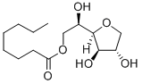 一オクタン酸とソルビタンのエステル 化学構造式