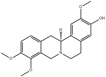 (13aS)-2,9,10-トリメトキシ-5,6,13,13a-テトラヒドロ-8H-ジベンゾ[a,g]キノリジン-3-オール 化学構造式