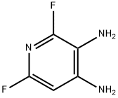 2,6-difluoropyridine-3,4-diaMine 化学構造式