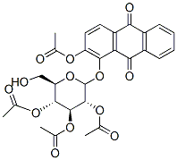 1-Hydroxy-2-(2-O,3-O,4-O,6-O-tetraacetyl-β-D-glucopyranosyloxy)-9,10-anthracenedione Structure