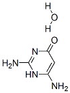 4(1H)-Pyrimidinone, 2,6-diamino-, monohydrate,6020-53-7,结构式