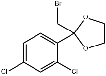 2-(bromomethyl)-2-(2,4-dichlorophenyl)-1,3-dioxolane Struktur
