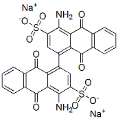 4,4'-二氨基-1,1'-联蒽醌-3,3'-二磺酸二钠盐 结构式