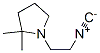 Pyrrolidine, 1-(2-isocyanoethyl)-2,2-dimethyl- (9CI) Structure